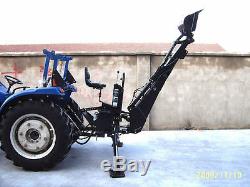New PTO Backhoe Farm Tractor Attachment BH6 BH6600 Category 1 Hitch John Deere