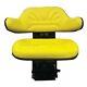 New Yellow Seat With Adj Angle Base Tracks/suspen Made To Fit John Deere Tractor
