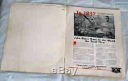 ORIGINAL 1937 John Deere Centennial Power Farming Magazine with Equipment TRACTORS