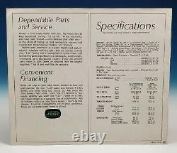 Original 1963 John Deere 110 Lawn Garden Tractor Sales Brochure 1st First Year