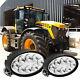 Oval 40w Cree Led Tractor Work Light For John Deere Massey Case New Holland X2