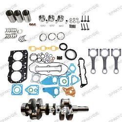 Overhaul Rebuild Kit fits for John Deere Tractor 790 with Yanmar 3TNV82A Engine