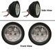 Pair Led Flat Top Fender Lights Ih 1026, 1066, 1086, 1206, 1256, 1456, 1466