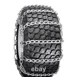 Pair of 2 Link TIRE CHAINS 18x8.5x8 Fits John Deere Lawn Mower Tractor Rider