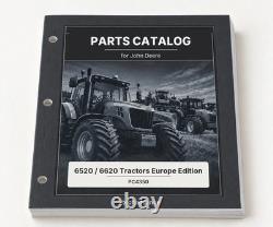 Parts Catalog fits John Deere 6520 6620 Tractors Europe Edition PC4350