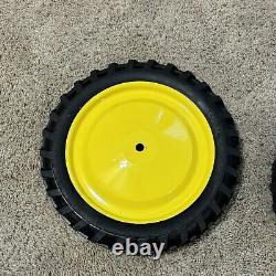 Pedal Tractor Wide Rear Tires And Rims Wheels pair 12 X 1.75 John Deere