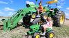 Playing On The Farm With Kids John Deere Tractors Tractors For Kids