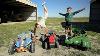 Playing With Tractors And Kids Tank On The Farm Compilation Tractors For Kids