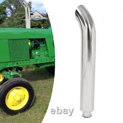 Polishing Exhaust Stack Pipe with Bend For John Deere 3010 3020 4010 4020 Tractor