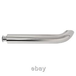 Polishing Exhaust Stack Pipe with Bend For John Deere 3010 3020 4010 4020 Tractor