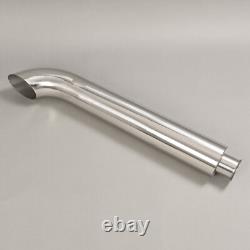 Polishing Exhaust Stack Pipe with Bend For John Deere 3010 3020 4010 4020 Tractor
