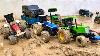 Power Full Tractor Trolley Stuck In Mud John Deere Tractor Swaraj 855 Indo Farm Pulling Trolley