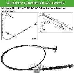 Push Pull Control Cable AM132704 for John Deere Snow Thrower Tractors