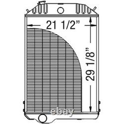 RE21897 Radiator Fits John Deere 4440 Overall Height 37in