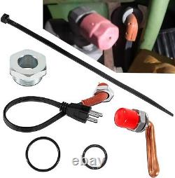 RE227949 DZ102076 Engine Coolant Heater Kit with Power Cord For John Deere