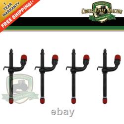 RE37503 Injector Set 4pk For John Deere Tractors 2630, 2640, 2140, 3140, 3340+