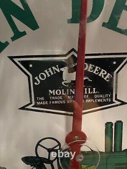 Rare! Vintage LARGE John Deere Tractors Thermometer 18 Working FARM FEED SEED