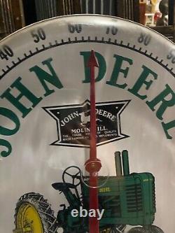 Rare! Vintage LARGE John Deere Tractors Thermometer 18 Working FARM FEED SEED