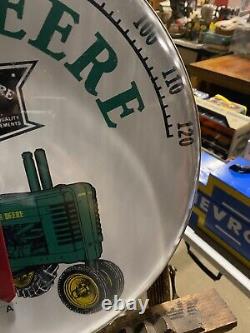 Rare! Vintage LARGE John Deere Tractors Thermometer 18 Working FARM FEED SEED