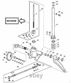 Re276446 Steering Column Fits For John Deere Tractor