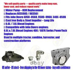 Re55985 Water Pump For John Deere Tractors 4050, 4055, 4250, 4255, 4450- USA
