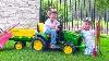 Ride On John Deere Tractor For Kids Unboxing Review And Riding