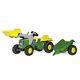 Rolly Kid John Deere Ride-on Tractor With Loader And Detachable Trailer