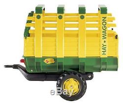 Rolly Toys Large John Deere Green HAY WAGON Tipping Large For Rolly Tractors