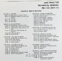 Service Manual For John Deere 4440 Tractor Technical Repair Shop Book Overhaul
