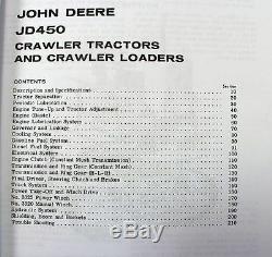 Service Manual For John Deere 450 Crawler Tractor Dozer Loader Repair Technical