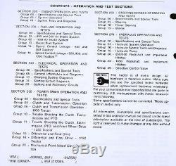 Service Manual For John Deere 850 950 1050 Tractor Technical Repair Shop Book