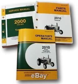 Service Manual Set For John Deere 2010 Tractor Parts Operators Owners Shop