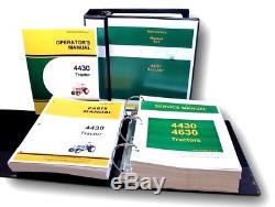 Service Manual Set For John Deere 4430 Tractor Parts Operators Owners Catalog