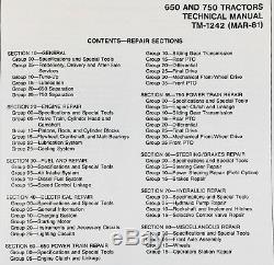 Service Manual Set For John Deere 650 750 Tractor Parts Catalog Technical Shop