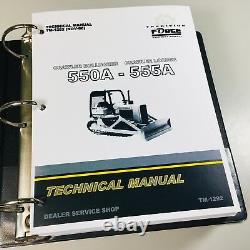 Service Manual for John Deere 550A 555A Crawler Bulldozer Loader Technical