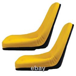 Set of 2 Yellow Seats Fits John Deere Fits JD Fits Gator AIP TM333YL