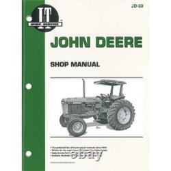 Shop Manual I&T JD-59 Fits John Deere Tractors 2750 2755 2855 2955