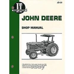 Shop Manual I&T JD-59 Fits John Deere Tractors 2750 2755 2855 2955