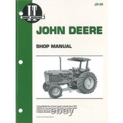 Shop Manual I&T JD-59 Fits John Deere Tractors 2750 2755 2855 2955