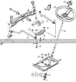 Steering Kit/Shaft & Wheel Fits John Deere Tractor LA100 LA110 LA120 LA130 LA145