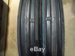 TWO 400X15, 400-15, 4.00X15, 4.00-15 JOHN DEERE 3 Rib Tractor Tires with Tubes