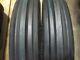 Two 500x15,500-15,5.00x15,5.00-15 John Deere 3 Rib Tractor Tires Withtubes