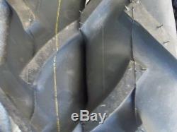 TWO 500x15, 5.00x15,500-15 JOHN DEERE 850 R1 Bar Lug Tractor Tires 6 ply withTubes