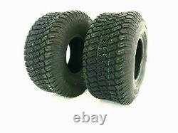 TWO New 16x6.50-8 TRAC TURF TIRES 4 P. R. Tubeless Tractor Rider Mower John Deere