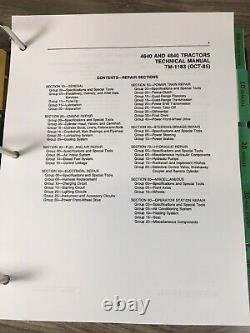 Technical Service Manual For John Deere 4640 4840 Tractor Repair Shop Workshop