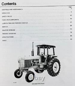Technical Service Parts Operators Manual For John Deere 4230 Tractor Shop Repair