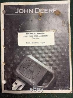 Technical manual for 2355,2555, and 2855n tractors john deere