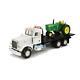 Tomy Big Farm 1/16 Peterbilt 367 Truck With Flatbed & John Deere Tractor Kids Toy