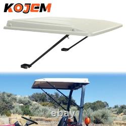 Top Canopy with Bracket For John Deere Compact Utility Tractors ROPS-White