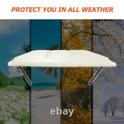 Top Canopy with Bracket For John Deere Compact Utility Tractors ROPS-White